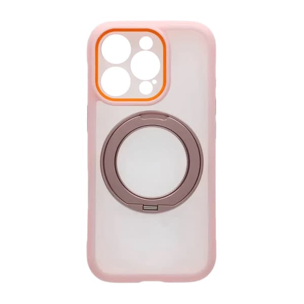 Skal med Roterbart MagSafe-Stativ för iPhone 16 Pro Max - Rosa