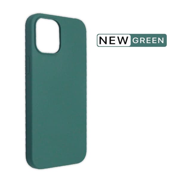 iPhone 12 Pro Max Soft Silikon Skal Hög kvalité - Grön Svart