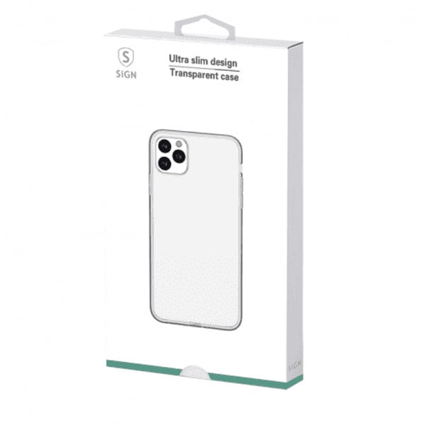 SiGN Ultra Slim Case för iPhone 12/12 Pro - Transparent