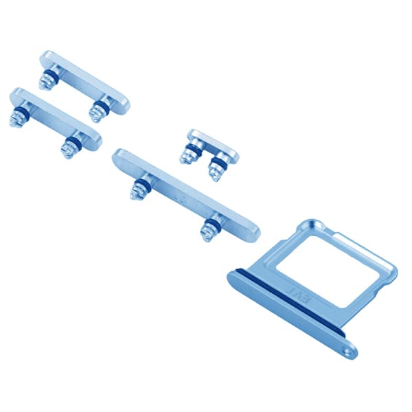 Buttons and SIM Card Holder for iPhone 16 and 16 Plus - Blue