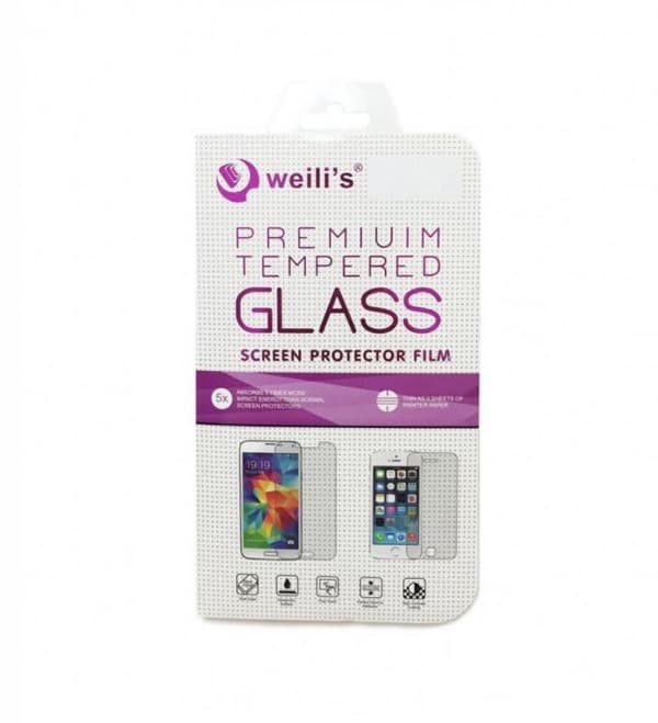 Weilis Skärmskydd till iPhone 8 / SE 2 - Härdat glas Svart