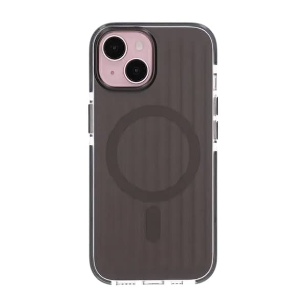 Patterned TPU Case with Magsafe for iPhone 13 and 14 and 15 - Black