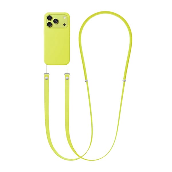 Crossbody Strap for iPhone mobile phone case - Neon yellow