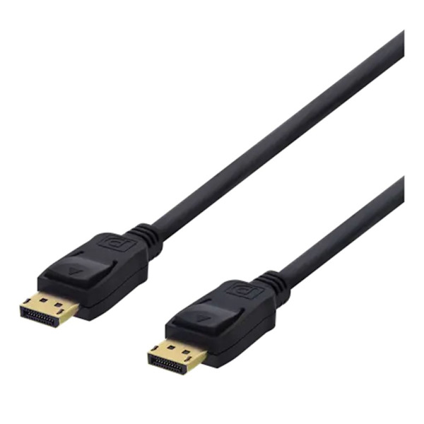 Deltaco DisplayPort Cable 4K UHD, DP 1.2, 2m - Black