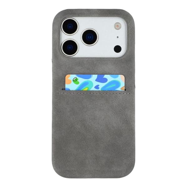 iPhone 18 Pro Max/17 Pro Max Case with Card Slot - Gray