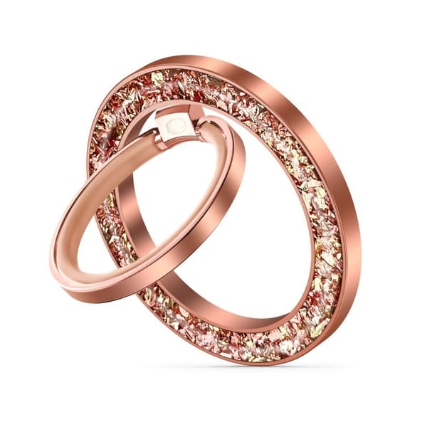 Tech-Protect MMR200 MagSafe magnetic ring holder – pink with crystals