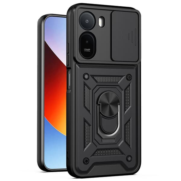 Xiaomi Redmi A7 Pro Case Stand Camera Protection - Black