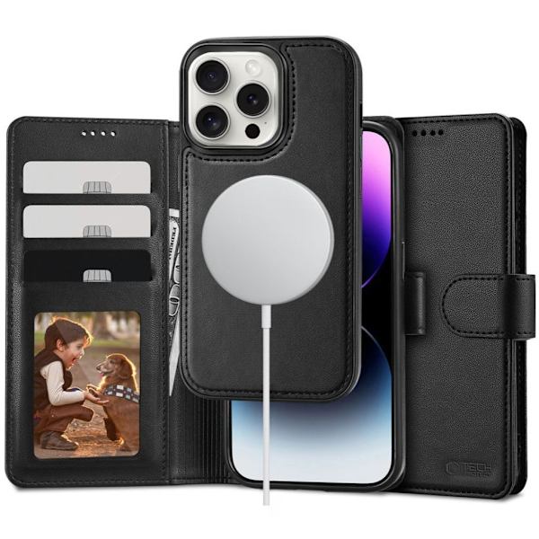Tech-Protect MagSafe Wallet Cover for iPhone 16 Pro - Black