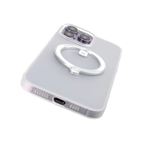 iPhone 14 Pro Max Skal med MagSafe Stativ Rvelon - Vit