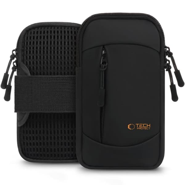 Tech-Protect M6 Universal Sport Armband – Black and Orange