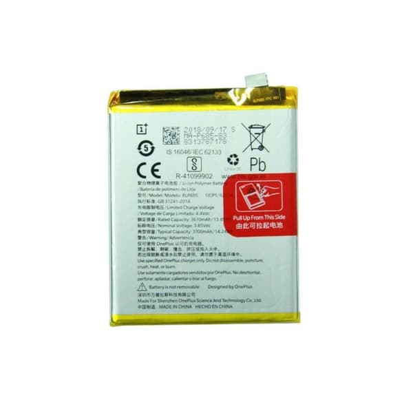 OnePlus 6T & OnePlus 7 Batteri Med Tejp Svart