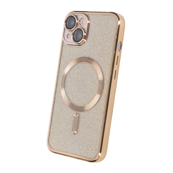 Luxury Electroplate Magsafe Wireless Charge Phone Case for Iphone 13 Gold