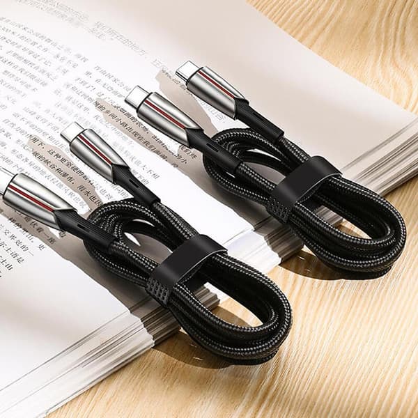 SiGN PD USB-C till USB-C Kabel, 1.2m, 3A, 60W - Svart