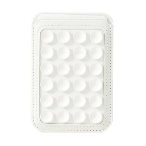 Foldable Suction Cup Phone Stand & Card Holder White