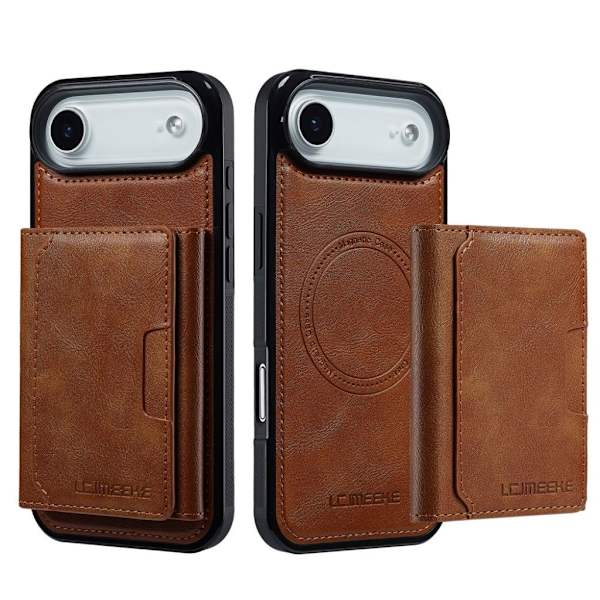 LC.IMEEKE iPhone Air Case with Wallet - Brown