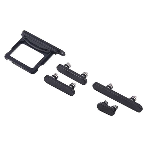 Buttons and SIM Card Holder for iPhone 16 and 16 Plus - Black