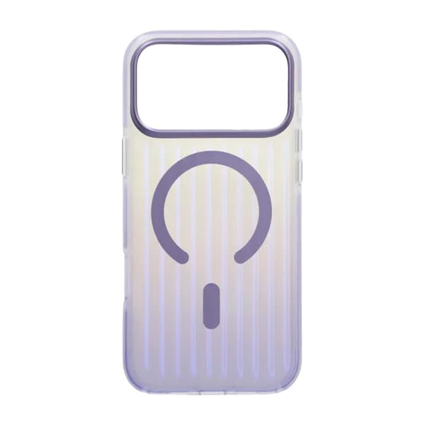 Corrugated MagSafe Mobile Case for iPhone 17 Pro Max - Light Purple