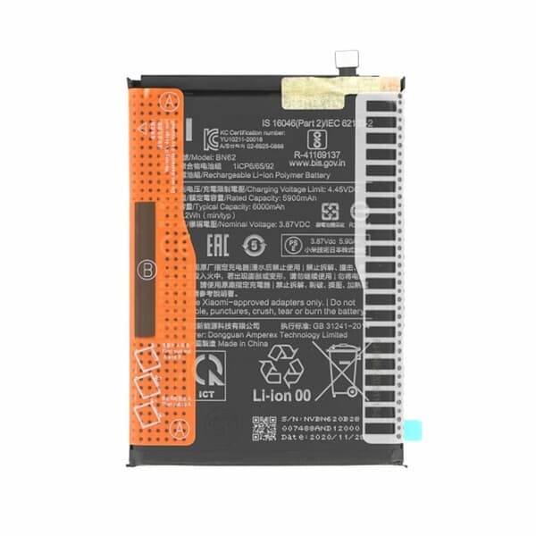 Xiaomi Redmi Note 9 4G/POCO M3/Redmi 9T Battery BN62