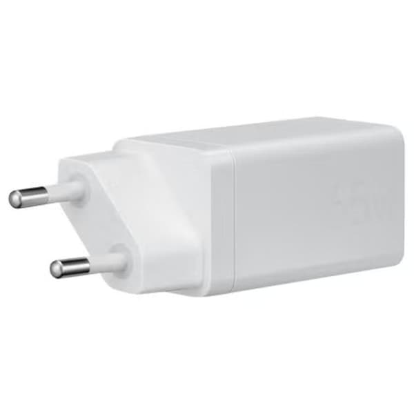 ASUS 65W USB-C GaN Wall Charger with USB-C Cable – White