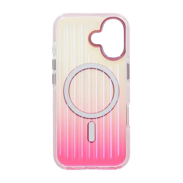 Corrugated MagSafe Mobile Case for iPhone 17 - Pink