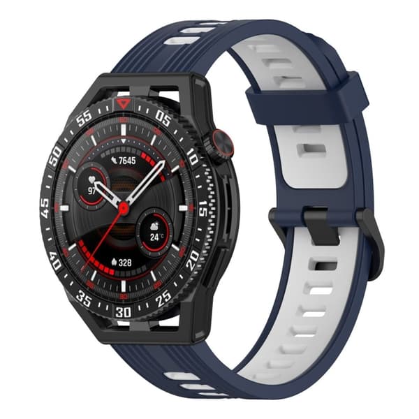 Garmin Venu 2 Silicone Two-colored Watch Band - Blue/White