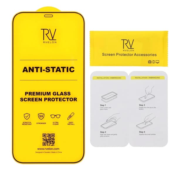 Screen Protector iPhone 12 Pro Max - 2.5D High Aluminum Tempered Glass RV Bulk no frame