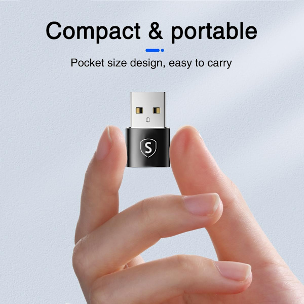 SiGN USB-C till USB-A Adapter, 2-pack