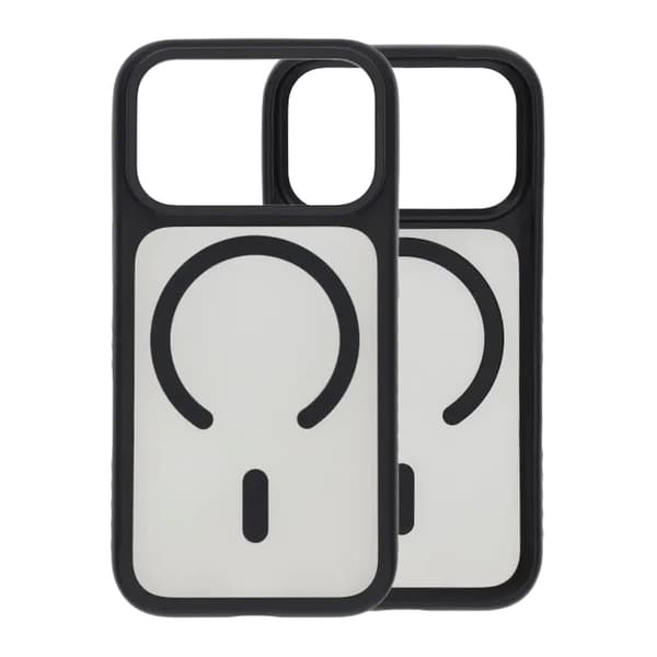 Smart Mirror Skin-Feel Magnetic Case with Built-in Lens Stand For iPhone 17 Pro Max Black