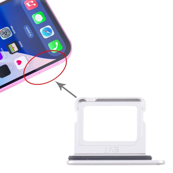 iPhone 16/16 Plus Simkortshållare - Vit