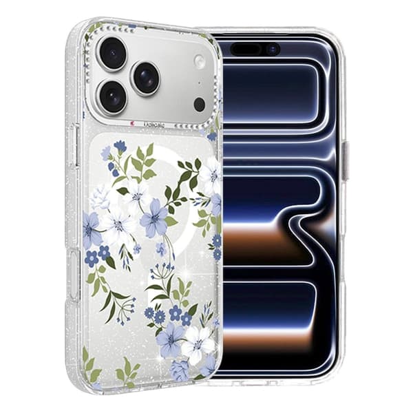 Flower Series MagSafe Case - iPhone 17 Pro Bluebell Garden