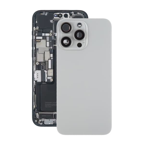 iPhone 15 Pro Max Back Glass with Magnet and Camera Lens - Natural Titanium