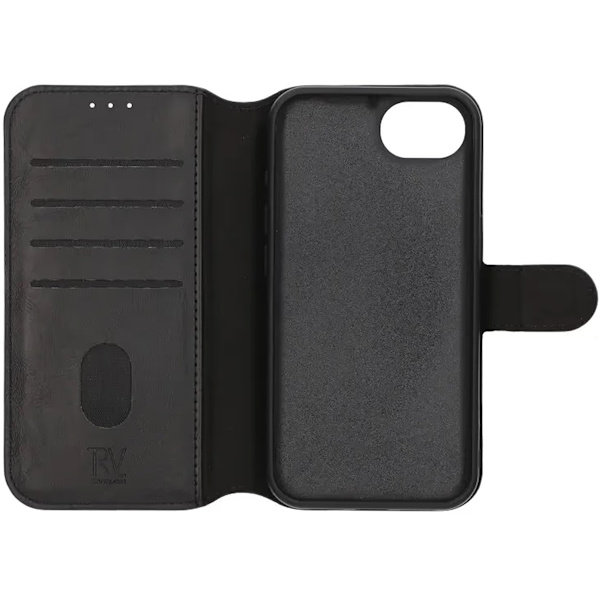 Rvelon Wallet Case Magnet for iPhone 16e - Black