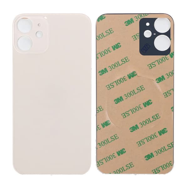 iPhone 12 Mini Back Glass with Adhesive Tape - White