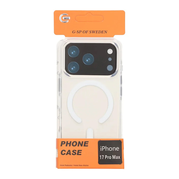 Mobile Case Magnet Double Protection for iPhone 17 Pro Max - White