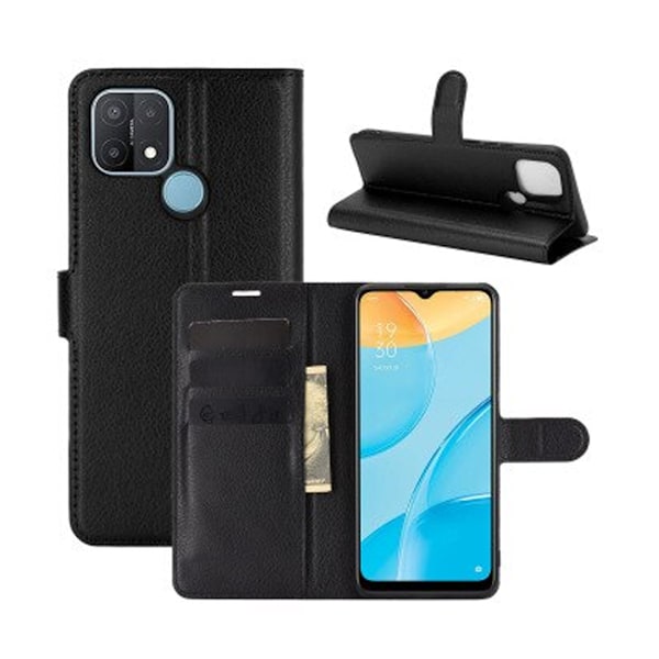 Xiaomi Redmi 9C Plånboksfodral med Stativ - Svart