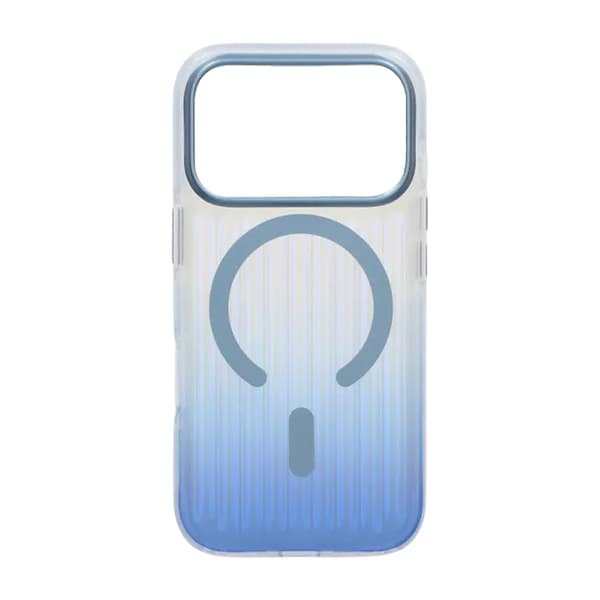 Corrugated MagSafe Mobile Case for iPhone 17 Pro Max - Blue