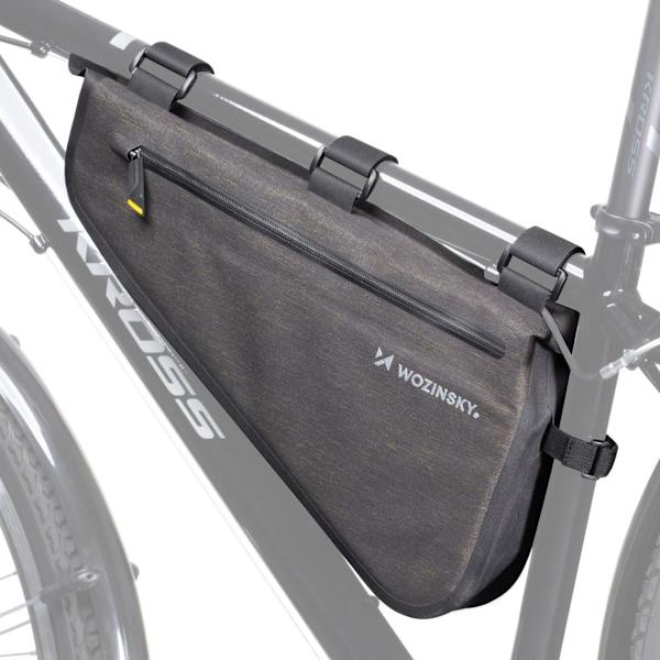 Wozinsky frame bag for bicycle 3.5L – Grey