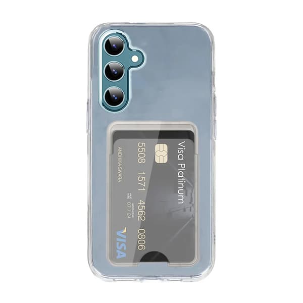 Samsung Galaxy S24 Plus Case with Card Holder TPU - Transparent