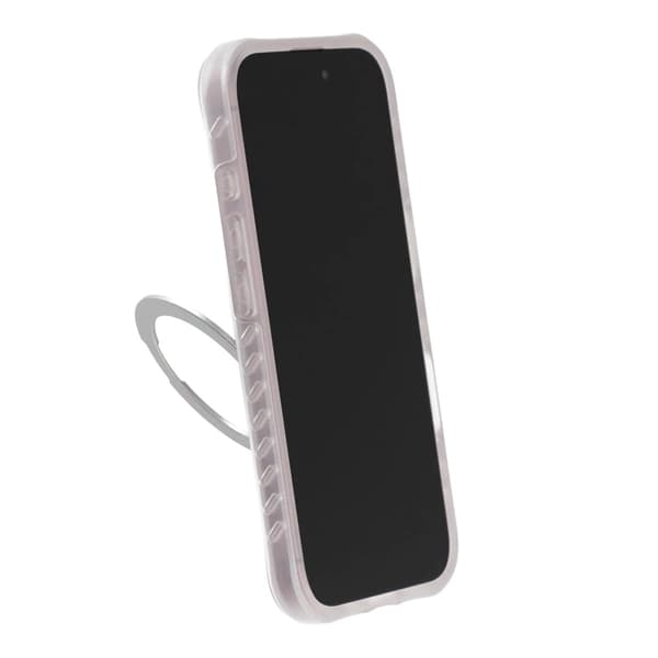 Armor Matte Frosted Magnetic Case with 360° Rotatable Kickstand - iPhone 16 White