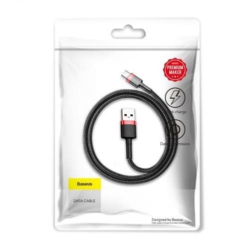 Baseus Cafule USB-C-kabel 3A 0,5 m - Svart Svart