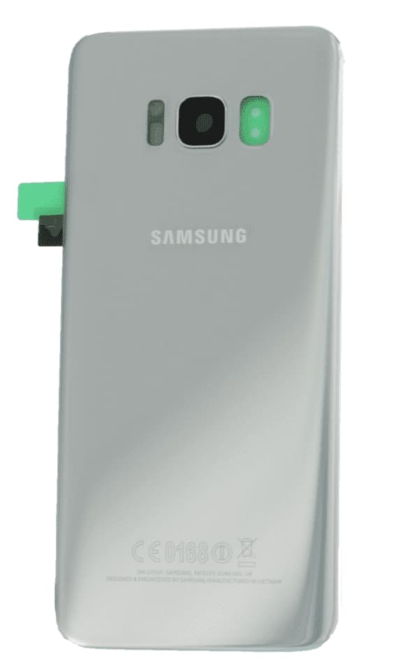 Samsung Galaxy S8 Baksida med tejp - Silver Svart
