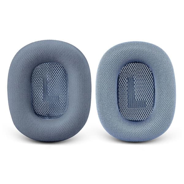 AirPods Max blue mesh silicone earphone covers, one pair