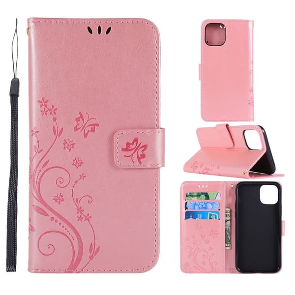IPhone 11 Pro Max cover with a butterfly print - Rose gold-colored