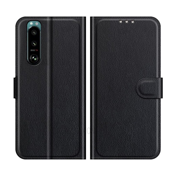 Sony Xperia 5 III Plånboksfodral med Stativ - Svart