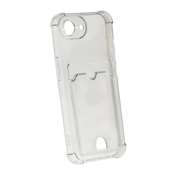 Shockproof Case with Card Holder iPhone 16e - Black