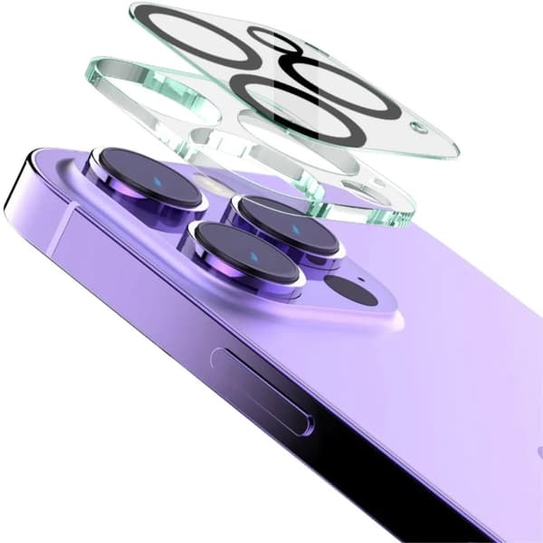 IMAK iPhone 16 Pro & 16 Pro Max kameralinsskydd Svart