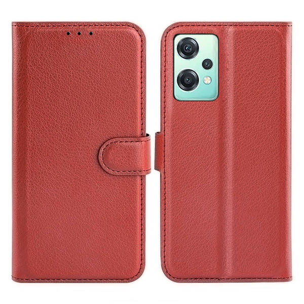 OnePlus Nord CE 2 Lite Plånboksfodral med Stativ - Brun
