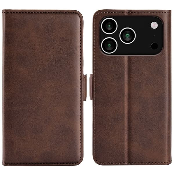 iPhone 18 Pro/17 Pro Wallet Cover PU-leather - Brown