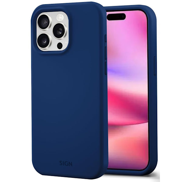 SiGN Liquid Silicone Case for iPhone 16 Pro - Blue
