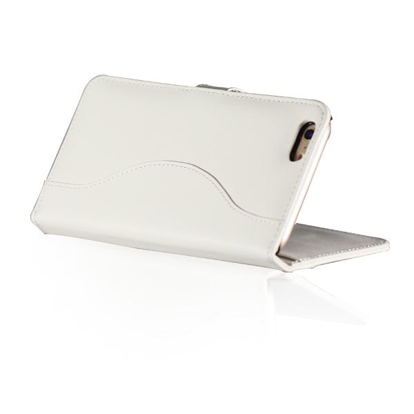 iPhone 6 Plus/6s Plus Läder Plånboksfodral - Vit